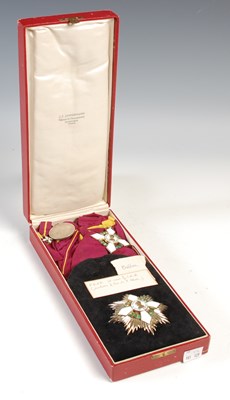 Lot 563 - A silver and enamel Grand Cross Breast Star of...