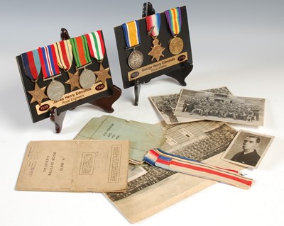 Lot 568 - World War I and II interest, a father and son...