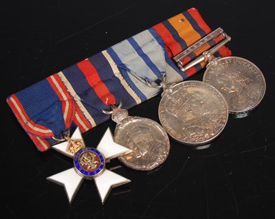 Lot 570 - A Victorian group of four medals relating to...