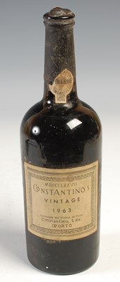 Lot 605 - One bottle of Constantino's 1963 vintage port.