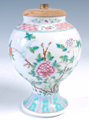 Lot 589 - A Chinese porcelain famille rose vase,...