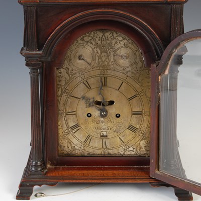 Lot 231 - A George III mahogany bracket clock, George...