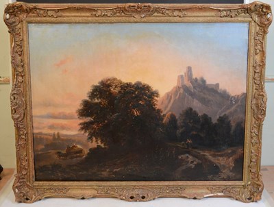 Lot 939 - 19th century European School 
Sunset landscape...