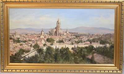 Lot 942 - Owen Waters (1916-2004) 
Segovia 
oil on board,...