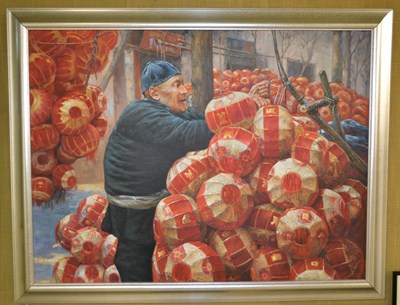 Lot 945 - 20th century Chinese School The red lantern...