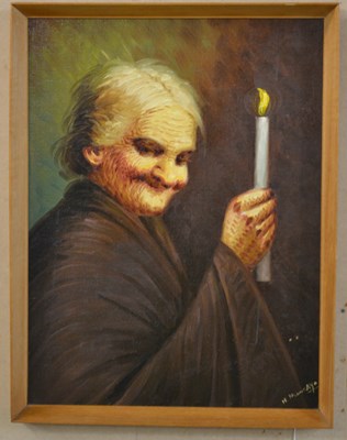 Lot 949 - Hector Moncayo 
Half-length portrait of an...