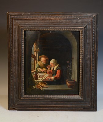 Lot 984 - After Frans Van Mieris The Elder The peasant...