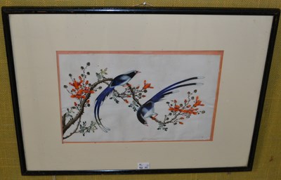 Lot 1166 - A 19th century Chinese watercolour on pith...