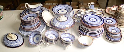 Lot 729 - A Royal Worcester blue and white Blue lily...