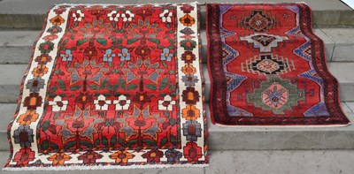 Lot 1219 - Two Persian rugs, 20th century, the larger...