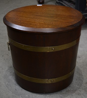 Lot 828 - A George III style mahogany and brass bound...