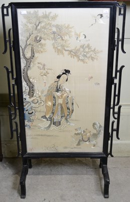 Lot 878 - An early 20th century Chinese black lacquered...