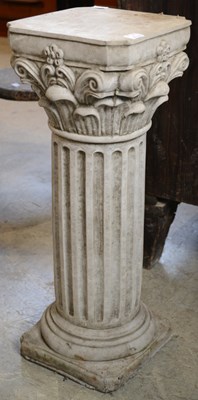 Lot 890 - A Corinthian style decorative composite stone...