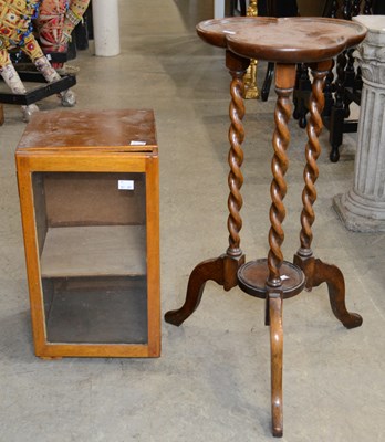 Lot 853 - A 20th century clover shaped wine table, with...