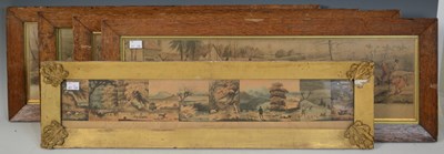 Lot 756 - A group of equestrian prints depicting hunting...