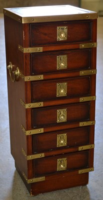 Lot 902 - A 20th century miniature mahogany chest of...
