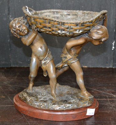 Lot 468 - A bronze patinated spelter sculpture by French...