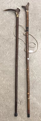 Lot 623 - A 20th century country walking stick, with...