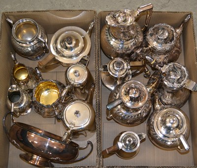 Lot 605 - Two boxes of assorted EP ware, to include...