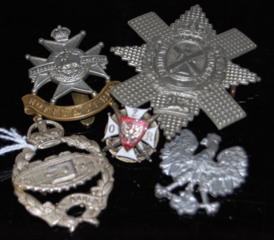 Lot 106 - Militaria badges to include a pre-WWII Polish...