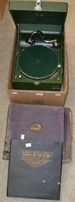 Lot 603 - A 20th century green His Master's Voice (HMV)...