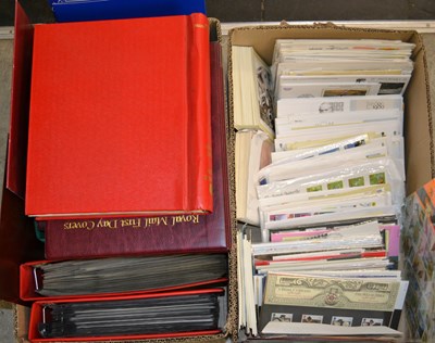 Lot 626 - Two boxes of assorted Royal Mail First Day...