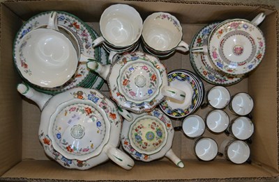 Lot 627 - A box of assorted English ceramics, to include...