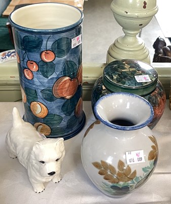 Lot 449 - A Highland Stoneware Pottery vase, decorated...