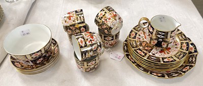 Lot 443 - A Royal Crown Derby Imari pattern part tea set,...