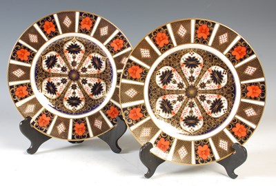 Lot 447 - A pair of Royal Crown Derby 1128 Old Imari...
