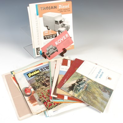 Lot 424 - A portfolio containing vintage Rover Motor Car...