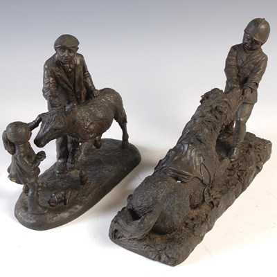 Lot 422 - An Anne Peyton wine resin figure, featuring a...