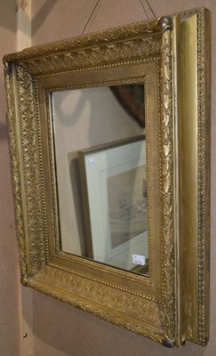 Lot 813 - A 19th century gilt framed mirror, the inner...