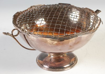 Lot 112 - A silver two handled rose bowl in the Art Deco...