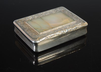 Lot 149 - An Austrian silver oblong snuff box, with...