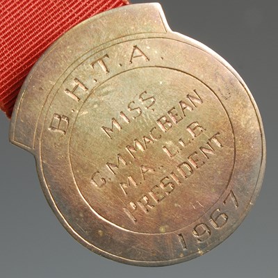 Lot 131 - A silver President's badge, inscribed and...