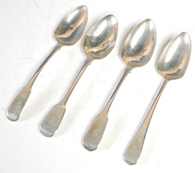 Lot 135 - Four various silver tablespoons, 8 troy ozs.