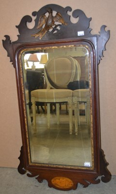 Lot 807 - A 19th century Chippendale style mahogany fret...
