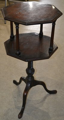 Lot 887 - An early 20th century whatnot, the hexagonal...