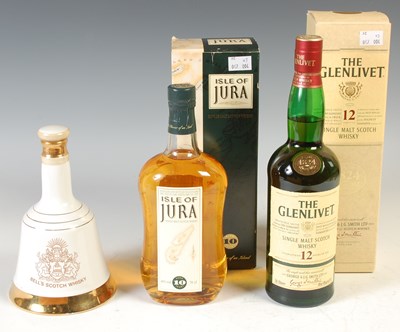 Lot 371 - A group of three bottles of Scotch Whiskies,...