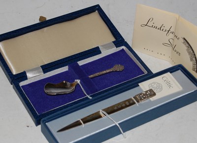 Lot 116 - An Edinburgh silver letter opener by Carrs,...