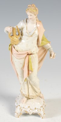 Lot 401 - A KPM porcelain figurine depicting a goddess...