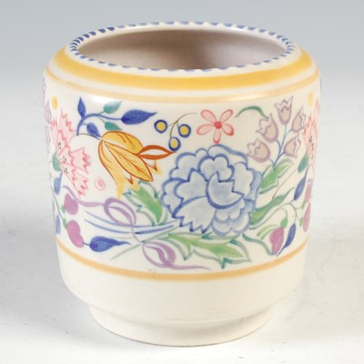 Lot 413 - A Poole Pottery vase, of cylindrical form,...