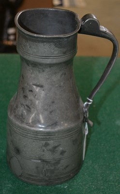 Lot 526 - An early 19th century Scottish pewter tappit...