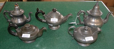 Lot 544 - Five early 19th century Britannia metal small...