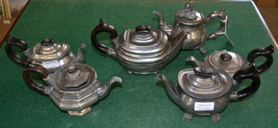 Lot 543 - Six early 19th century Britannia metal small...
