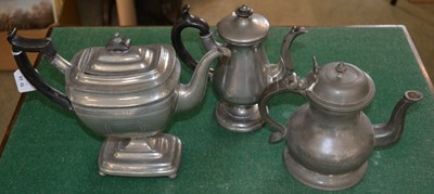 Lot 539 - A late 18th century Britannia metal...