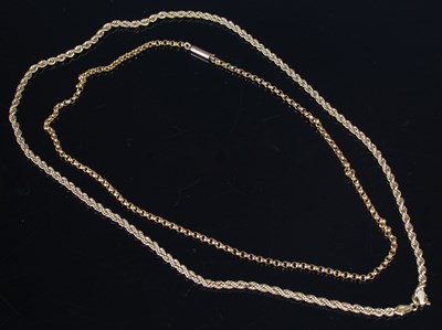 Lot 13 - A 9ct gold rope twist necklace, 50.5cm long, 4....