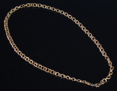 Lot 18 - A 9ct gold necklace, approximately 45cm long,...