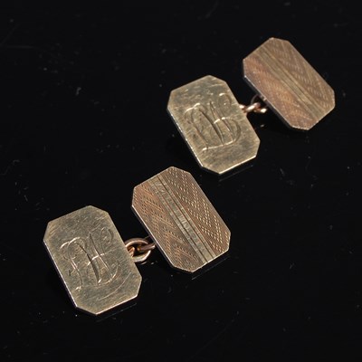 Lot 29 - A pair of vintage 9ct gold and silver 'Sparta'...